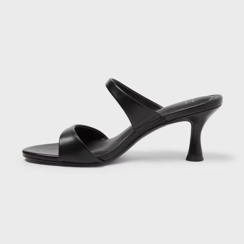 Women's Paige Heels Wide Width with Memory Foam Insole - A New Day - Picture 2 of 5